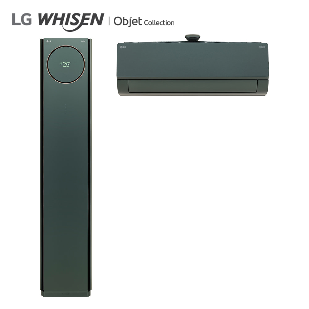 LG 휘센 타워에어컨 오브제컬렉션 프리미엄 2in1 (그린 조합) FQ18PCNGA2 기본설치비포함