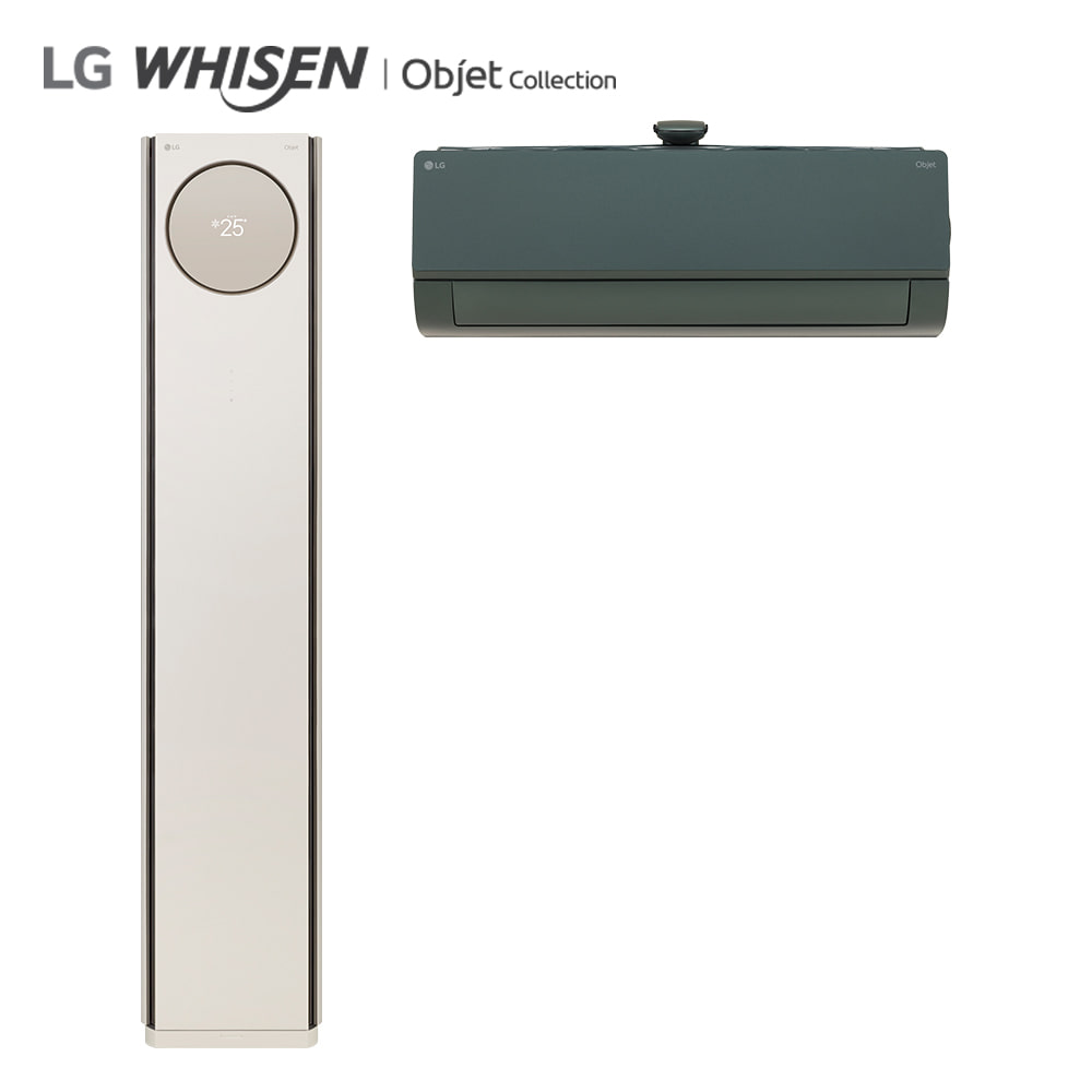 LG 휘센 타워에어컨 오브제컬렉션 프리미엄 2in1 (그린 조합) FQ20PCNBA2 기본설치비포함