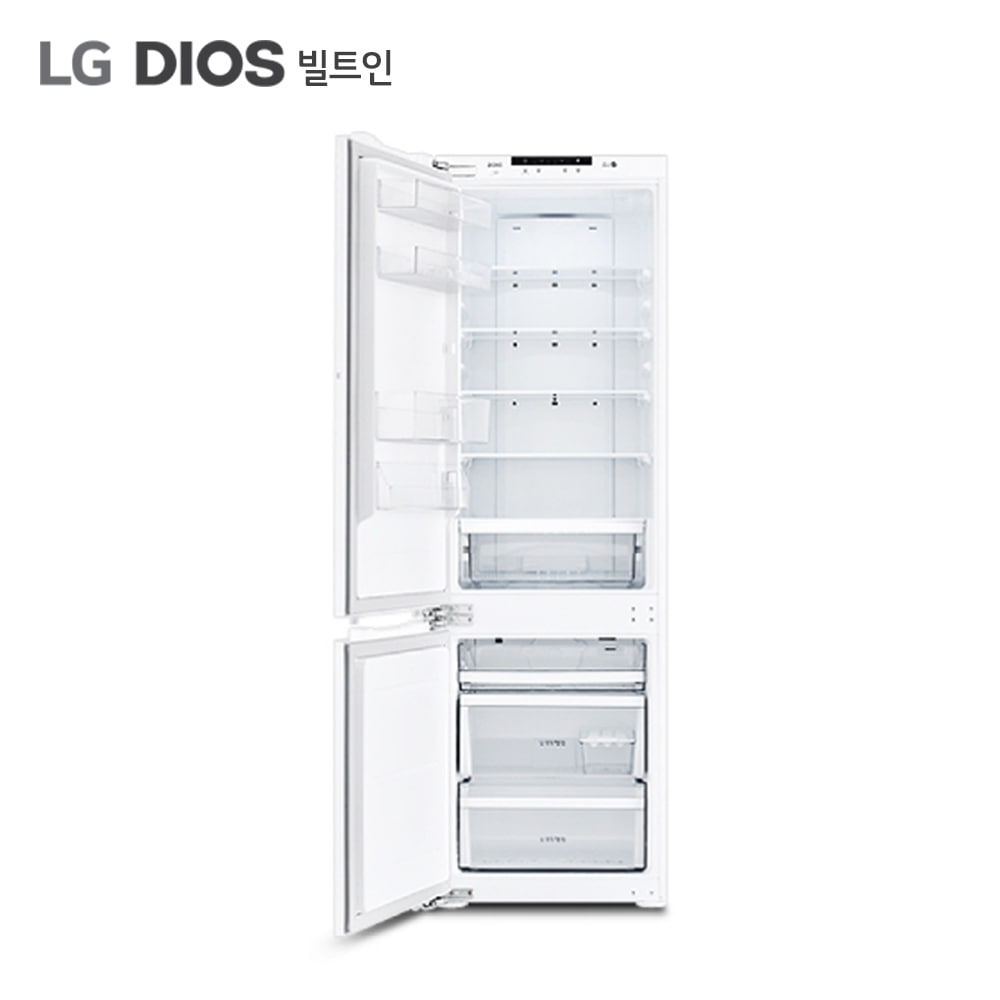 LG DIOS 빌트인 콤비 냉장고 273L M272PR35BL 전국무료설치배송